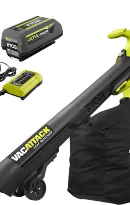 RYOBI 40V Vac Attack Cordless Battery Leaf Vacuum-Mulcher