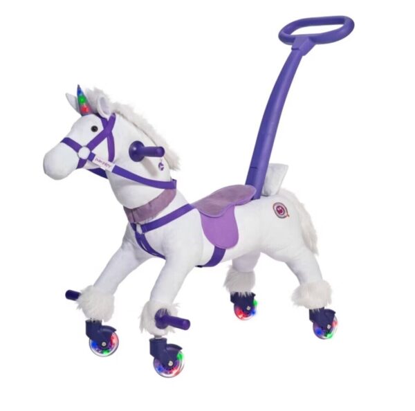 Ride on Unicorn Riding Toy for 2+ Kids - Power Ponies Push Pull Kids Ride on Pon | Price For Sale - New