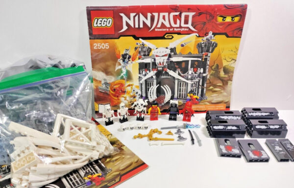 LEGO NINJAGO Garmadon's Dark Fortress (2505) Complete w Manual, Figs Decals READ | Price For Sale - Used