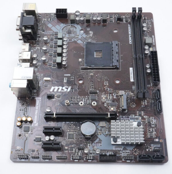 MSI ProSeries B450M Pro-M2 Max AMD Motherboard Ryzen 1st/2nd Gen AM4 M.2, DDR4 | Price For Sale - Used