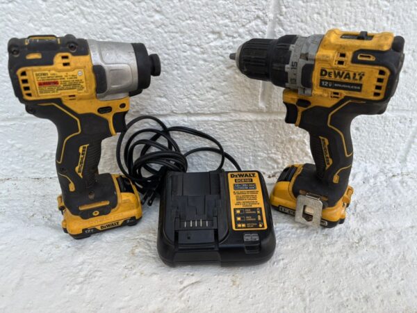 DEWALT DCF801 DCD701 12V MAX Brushless Cordless Drill and Impact Driver Kit | Price For Sale - Used