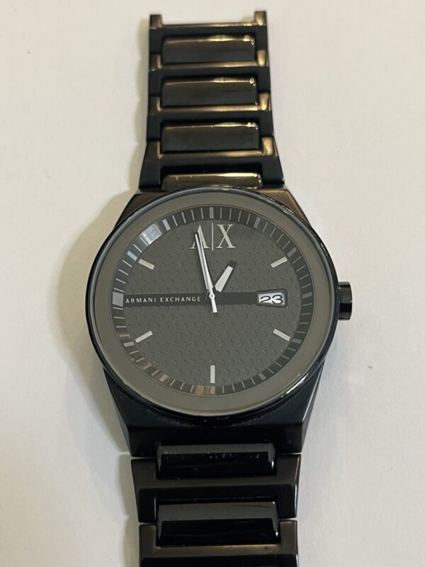 ARMANI EXCHANGE QUARTZ WATCH AX2030 Black On Black | Price For Sale - Pre-owned