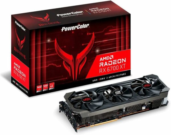 PowerColor Red Devil AMD Radeon RX 6700 XT Gaming Graphics Card with 12GB GDDR6 Memory, Powered by AMD RDNA 2, Raytracing, PCI Express 4.0, HDMI 2.1, AMD Infinity Cache (Renewed) - For Sale - Price