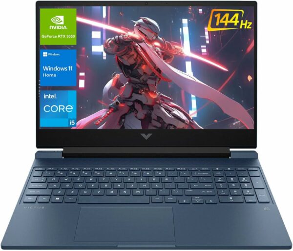 HP Victus 15.6 i5 Gaming Laptop, 15.6" FHD 1920*1080 144Hz, Intel Core i5-12450H, NVIDIA GeForce RTX 3050, 16GB RAM, 1TB SSD, Backlit KB, Touchpad, SD Card Reader, Webcam, HDMI, Wi-Fi 6, W11 H, Blue - For Sale - Price