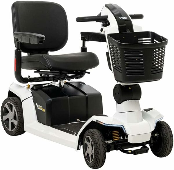 Pride Mobility Zero Turn 10 4 Wheel S710ZT Mobility Scooter, Outdoor 4-Wheel Travel Electric Mobility Scooter for Adults, 400 lbs. WC, Up to 7.3 or 7.5 MPH, 15.9 or 21.2 Range Per Charge - For Sale - Price - Image 3