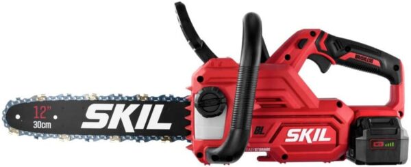 SKIL PWR CORE 20 Brushless 20V 12'' Handheld Lightweight Chainsaw Kit with Tool-free Chain Tension & Auto Lubrication, Includes 4.0Ah Battery and Charger-CS4562B-10 - For Sale - Price - Image 9