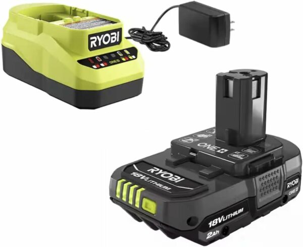 Buho Cordless Inflator Accessory Bundle - Ryobi 18 Volt High Pressure Inflator 2.0 Ah Battery 18V Charger Tool Bag for Tires and Inflatables - For Sale - Price - Image 3