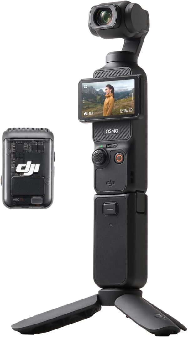 DJI Osmo Pocket 3 Creator Combo, Vlogging Camera with 1'' CMOS, 4K/120fps Video, 3-Axis Stabilization, Face/Object Tracking, Fast Focusing, Mic Included for Clear Sound, Digital Camera for Photography - For Sale - Price