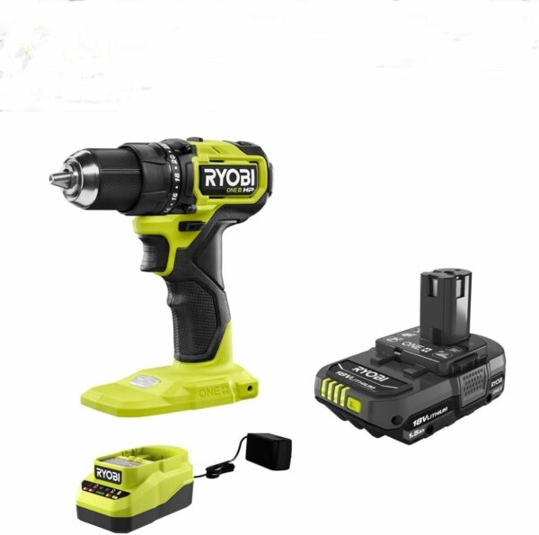 RYOBI 18V ONE+ HP Compact Brushless 1/2" Drill/Driver Kit With Battery & Charger - For Sale - Price