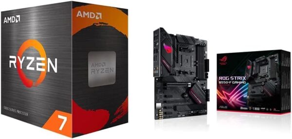 AMD Ryzen 7 5700G 8-Core, 16-Thread Unlocked Desktop Processor & ASUS ROG Strix B550-F Gaming AMD AM4 Zen 3 Ryzen 5000 & 3rd Gen Ryzen ATX Gaming Motherboard - For Sale - Price