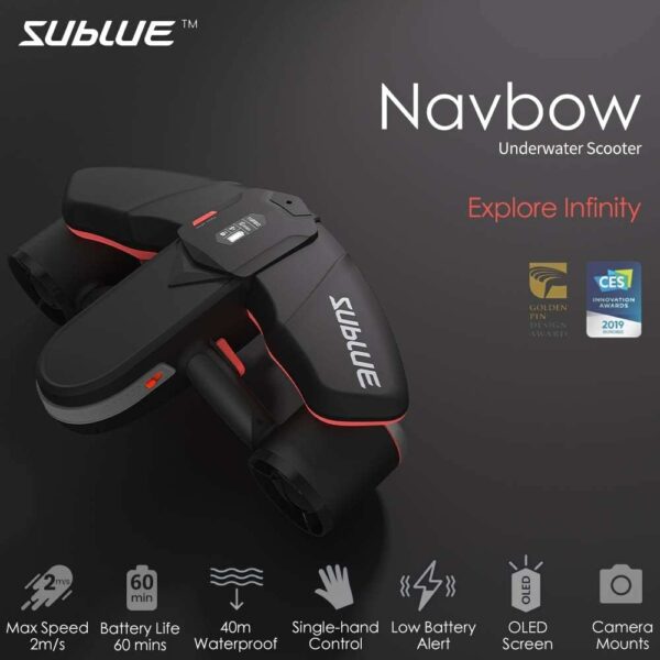 Navbow Professional Underwater Scooter Dual Propellers with Camera Mount for Scuba Diving Snorkeling - For Sale - Price - Image 2