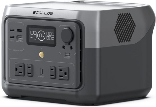 EF ECOFLOW Portable Power Station RIVER 2 Max 500, 499Wh LiFePO4 Battery/ 1 Hour Fast Charging, Up To 1000W Output Solar Generator (Solar Panel Optional) for Outdoor Camping/RVs/Home Use - For Sale - Price