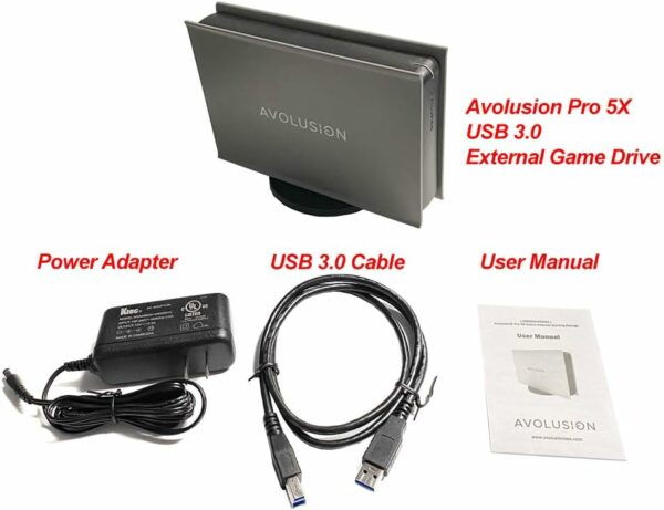 Avolusion PRO-5X Series 8TB USB 3.0 External Gaming Hard Drive for PS5 Game Console (Grey) - 2 Year Warranty (Renewed) - For Sale - Price - Image 6