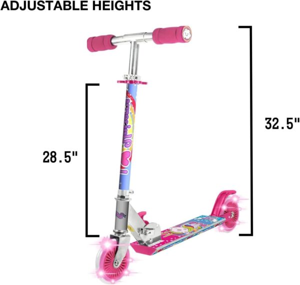 Ozbozz Unicorn Magical Sparkles Scooter with Flashing Wheels - For Sale - Price - Image 7