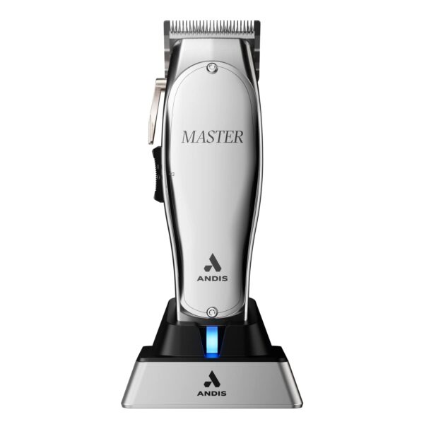 Andis 12660 Professional Master Corded/Cordless Hair Trimmer, Adjustable Carbon Steel Blade Hair Clipper for Close Cutting, Silver | Price For Sale