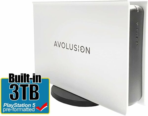 Avolusion PRO-5X Series 3TB USB 3.0 External Gaming Hard Drive for PS5 Game Console (White) (Renewed) - For Sale - Price - Image 2