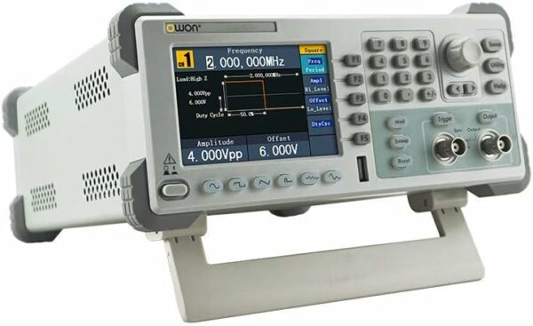 OWON AG051F Arbitrary Waveform Generator, 5MHz frequency output, 125MS/s sample rate, 1uHz freq resolution, with modulation functions, 4’’ high resolution LCD 480x320 pixs For Sale - Price