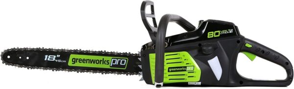 Greenworks 80V 18" Brushless Cordless Chainsaw (Great for Tree Felling, Limbing, Pruning, and Firewood) / 75+ Compatible Tools), Tool Only, Black & Green - For Sale - Price