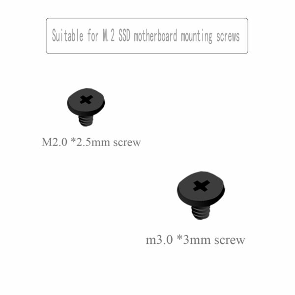 M.2 SSD ScrewsKit, Nvme Screws Suitable for ASUS MSI Gigabyte NGFF Motherboard，m.2 SSD Motherboard Screws (Black) - For Sale - Price - Image 3