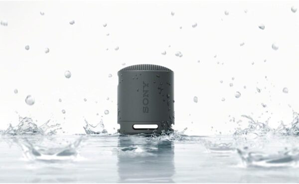 Sony SRS-XB100 Wireless Bluetooth Portable Lightweight Super-Compact Travel Speaker, Durable IP67 Waterproof & Dustproof Shower Speaker, 16 Hour Battery, Versatile Strap, & Hands-free Calling, Black - For Sale - Price - Image 5