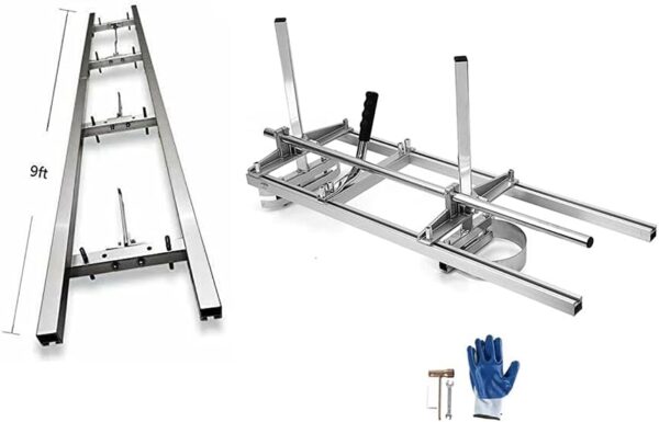 Portable Chainsaw Mill 36 Inches Planking Milling Bar Size 14 Inches to 36 Inches,with 9Ft Rail Mill Guide System - For Sale - Price