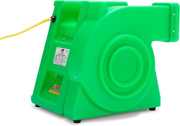 B-Air 2 HP Air Blower, Powerful Bounce House Blower Fan for Large Inflatable Bouncy House, Bouncy Castle and Water Slides, BA-BP-2-PL, Green - Image 4