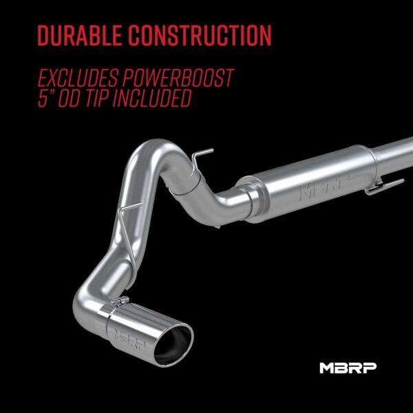 MBRP Compatible with the 2021+ Ford F150 2.7L/3.5L/5.0L 4" Aluminized Steel Cat-Back - RACE VERSION - For Sale - Price - Image 2