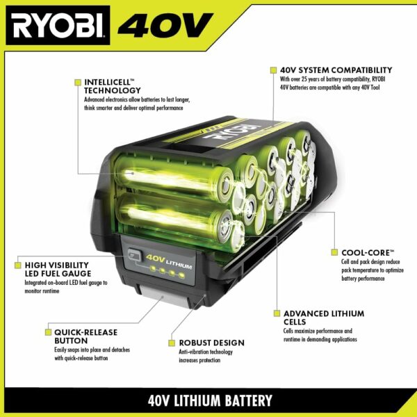 Ryobi 40-Volt Lithium-Ion 6.0 Ah High Capacity Battery - For Sale - Price - Image 6