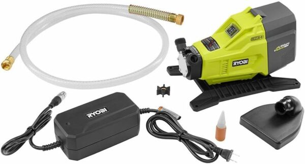 Ryobi P750 One+ 18V Hybrid Lithium Ion Battery or 120V AC Powered Portable Potable Water Transfer Pump (Battery Not Included, Tool Only) - For Sale - Price - Image 3