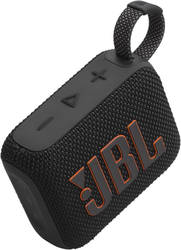 JBL Go 4 - Ultra-Portable, Waterproof and Dustproof Bluetooth Speaker, Big Pro Sound with Punchy bass, 7-Hour Built-in Battery, Made in Part with Recycled Materials (Black) - For Sale - Price - Image 4