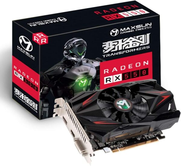 maxsun AMD Radeon RX 550 4GB GDDR5 ITX Computer PC Gaming Video Graphics Card GPU 128-Bit DirectX 12 PCI Express X16 3.0 DVI-D Dual Link, HDMI, DisplayPort - For Sale - Price