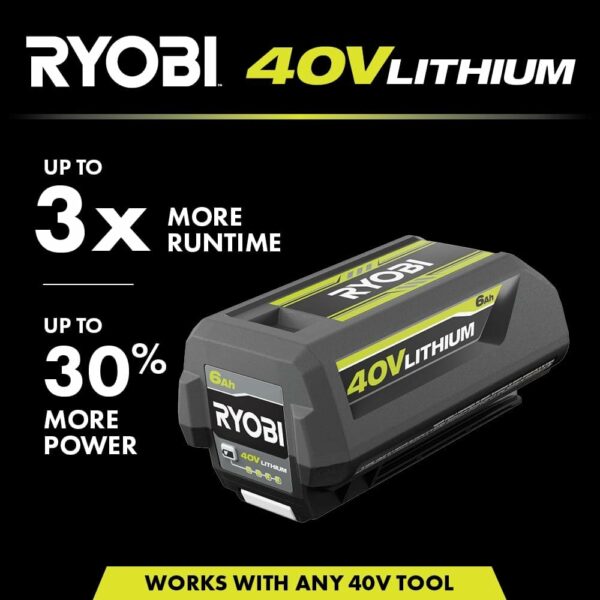 Ryobi 40-Volt Lithium-Ion 6.0 Ah High Capacity Battery - For Sale - Price - Image 7