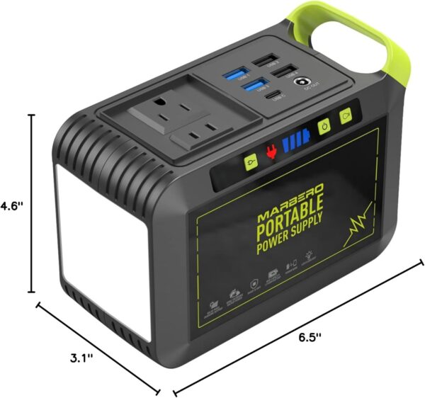 MARBERO Portable Power Station 88Wh Camping Lithium Battery Solar Generator Fast Charging with AC Outlet 120W Peak Power Bank(Solar Panel Optional) for Home Backup Outdoor Emergency RV Van Hunting - For Sale - Price - Image 9