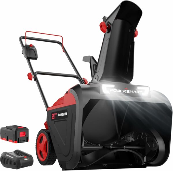 PowerSmart 40V Cordless Snow Blower 21In Snow Blower Battery Powered, Battery and Charger Included, HB2421