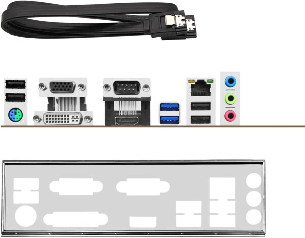 B85M PRO LGA 1150 Motherboard (Micro-ATX, DDR3, PCIe 3.0, NVME M.2, SATA 6Gb/s, VGA/DVI/HDMI-Compatible, Gigabit LAN) for Intel 4th Gen Core i7 i5 i3/Pentium/Celeron Series Processors - For Sale - Price - Image 8