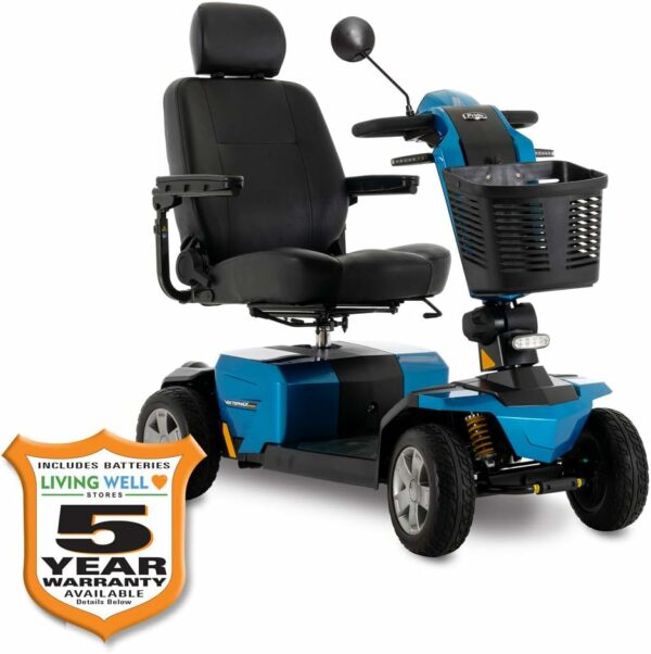 Pride Mobility Victory LX Sport 4 Wheel Scooter (Ocean Blue, 20" x 20" Seat) - For Sale - Price