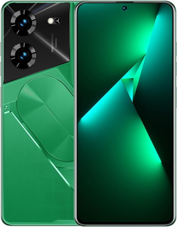 Pova5 pro Unlocked Android Phone Smartphone 8-core 6GB+256GB Cell Phone 24MP+50MP Camera Pixels 6800mAh Battery for Extended Standby 6.8-inch HD Screen Mobile Phone 5G Dual SIM Card (Greener) - For Sale - Price