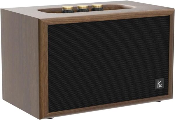 Retro Wooden Bluetooth Speaker, KONEX 40W Vintage Portable Wireless Speaker, Bluetooth 4.2 Heavy Bass Music Player, 20H Long Playtime, Outdoor Speaker for Home, Office, Party, Gift for Friend - For Sale - Price - Image 4