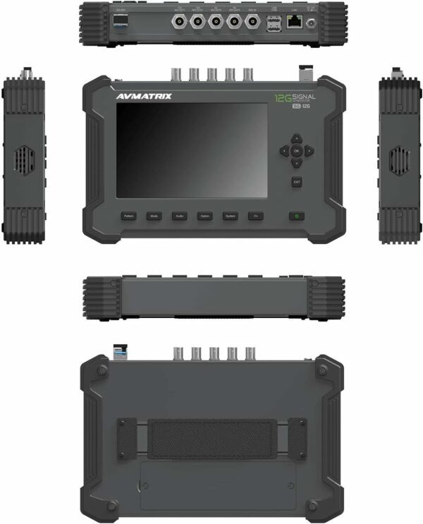 AVMATRIX SG-12G Metal Frame 7" IPS Screen 12G-SDI Audio Monitor and Signal Generator with 12G-SDI and SFP Out Built in 500mAh Battery by VIVITEQ (AVMATRIX USA Official Seller) For Sale - Price - Image 4