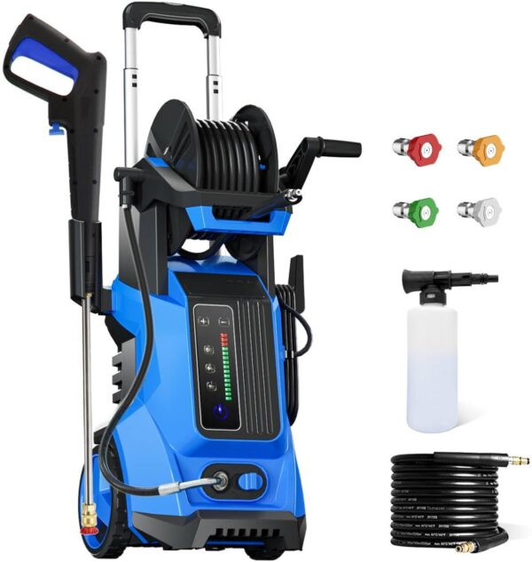 Electric Pressure Washer 4500 PSI 3.2 GPM Electric Power Washer with Touch Screen 3 Levels of Adjustment Effortlessly Car Water Washer for Home Patio, Price For Sale