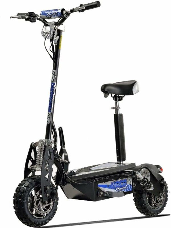 MotoTec UberScoot 1600w 48v Electric Scooter, Black, Large - For Sale - Price