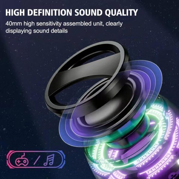 Magnetic Bluetooth Speaker, G200 Small Wireless Conduction Speaker, Portable Colorful Speaker with Color Light Phone Stand Speaker for Shower, Outdoor, Birthday Gift (Black) - For Sale - Price - Image 5