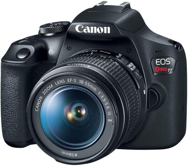 Canon EOS Rebel T7 DSLR Camera with 18-55mm Lens | Built-in Wi-Fi | 24.1 MP CMOS Sensor | DIGIC 4+ Image Processor and Full HD Videos - For Sale - Price