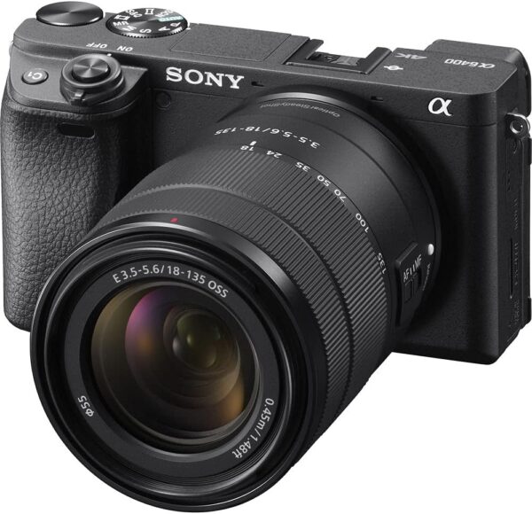 Sony a6400 Mirrorless Camera with 18-135mm Lens with Real-Time Eye Auto Focus, 4K Video (ILCE-6400M/B) + VideoMic + 2 x 64GB Memory Card + 3 x NP-FW50 Battery + Photography Software + More (Renewed) - For Sale - Price - Image 2