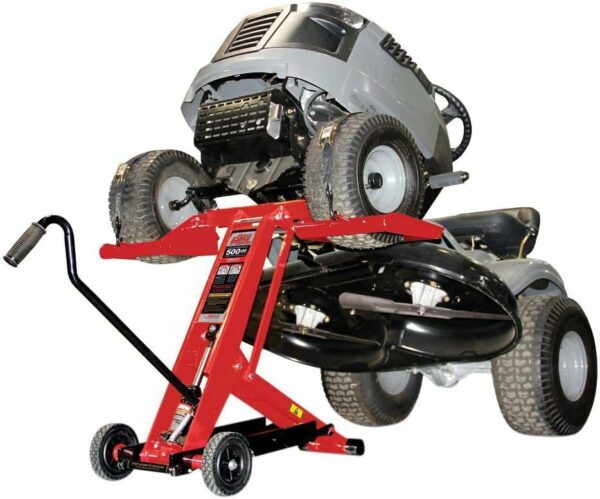 MoJack HDL 500 NO 45501-OP Hydraulic Cylinder Lift Jack for Zero Turn Radius Riding Lawn Mower Maintenance and Repair, 500lb Lifting Capacity with Locking Bar for Added Safety - For Sale - Price - Image 2