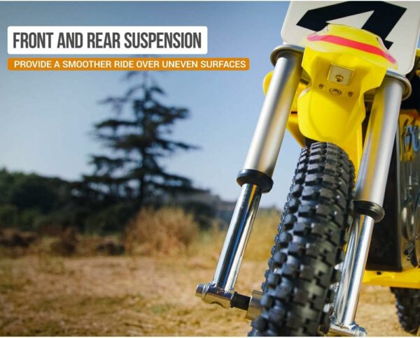 Razor MX650 Dirt Rocket Electric Motocross Off-road Bike - Yellow - For Sale - Price - Image 6