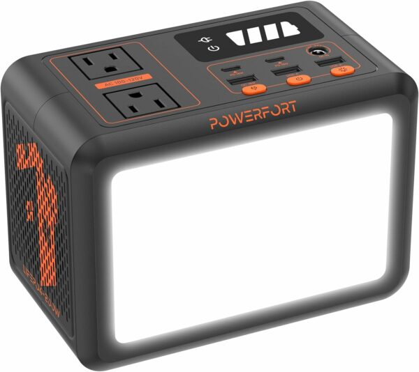 Portable Power Station 150W Small Solar Generator Power Bank with LiFePo4 Battery 99Wh, PD18W, USB QC3.0, 2 110V AC Outlet, Outdoor LED for CPAP Home Camping Emergency Backup (35W Charging/AC150W) - For Sale - Price