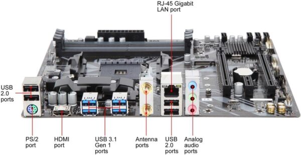 INLAND CPU Motherboard AMD Ryzen 5 5500 6-Core 12-Thread Unlocked Desktop Processor with GIGABYTE B450M DS3H WiFi MATX AM4 Gaming Motherboard - For Sale - Price - Image 5