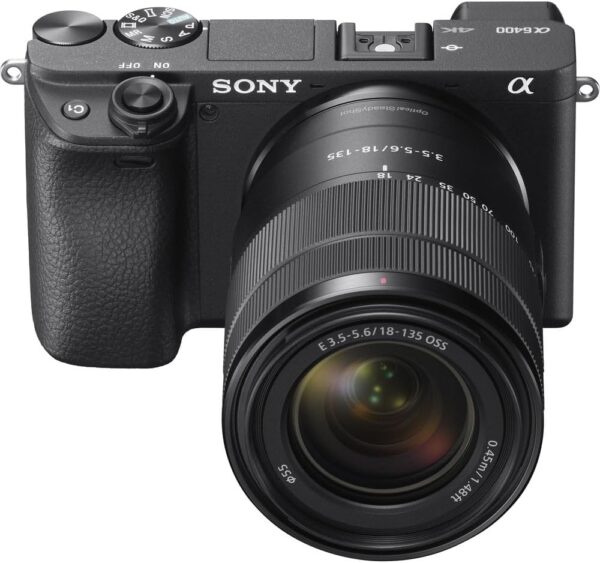 Sony a6400 Mirrorless Camera with 18-135mm Lens with Real-Time Eye Auto Focus, 4K Video (ILCE-6400M/B) + VideoMic + 2 x 64GB Memory Card + 3 x NP-FW50 Battery + Photography Software + More (Renewed) - For Sale - Price - Image 5