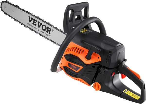 VEVOR Gas Chainsaw 52CC 2-Cycle Gasoline Powered Chainsaw 18 Inch Handheld Cordless Petrol Chain Saws For Forest, Wood, Garden and Farm Cutting Use - For Sale - Price - Image 10